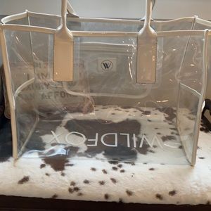 Clear wild fox tote